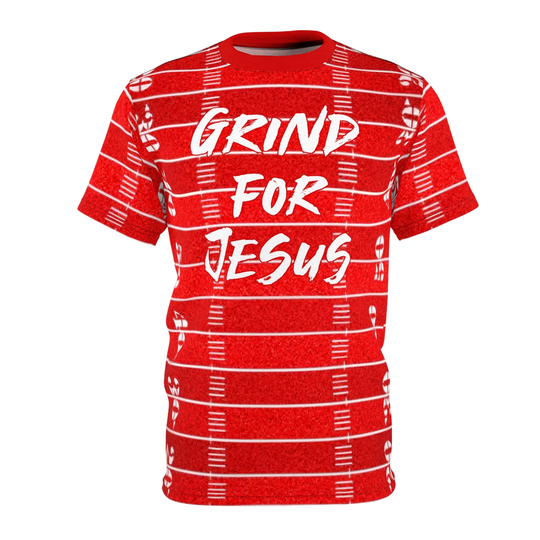 Grind For Jesus Tee- RED