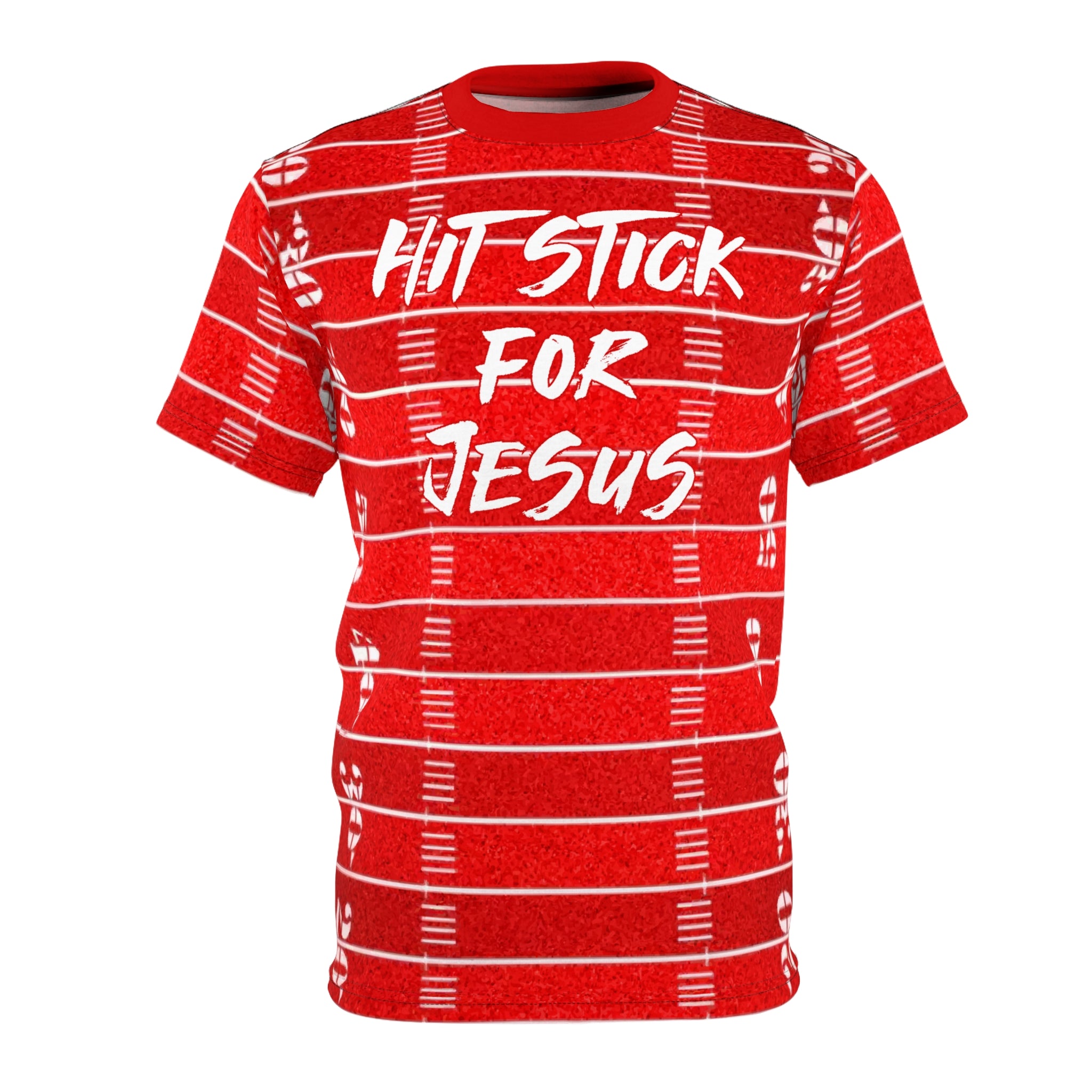 Hit Stick For Jesus Tee- RED