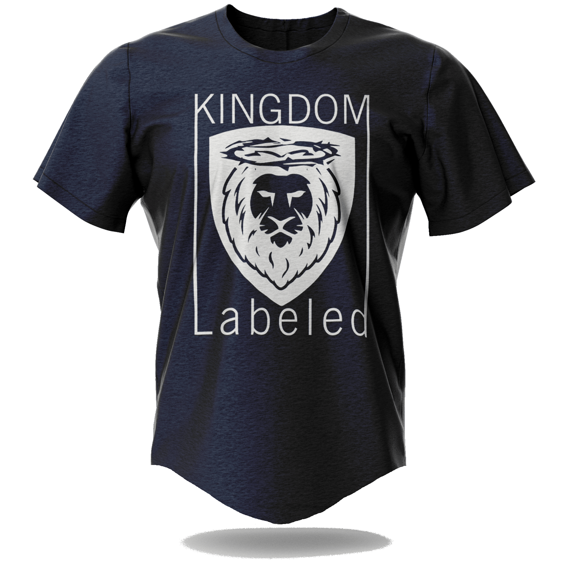 Kingdom Labeled Curved Hem Tee